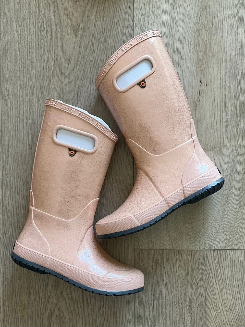 Bogs Kids Rose Pink Pull-On Rain Boots